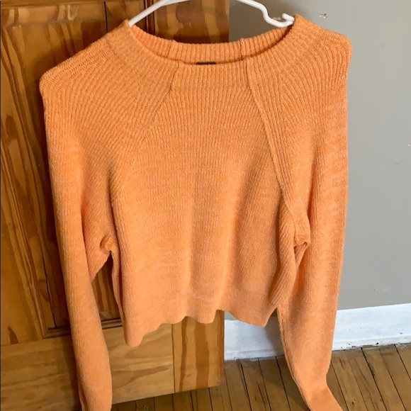 Free People Too Good Pullover Orange XS - Picture 2 of 5